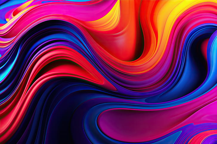 Abstract Pattern, glow, particle, neon, lines, rainbow, Abstract, pattern wallpaper