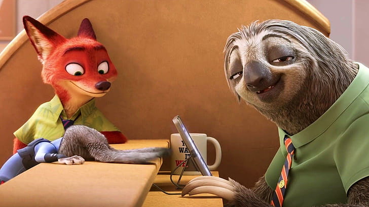 Nick and Flash, Zootopia wallpaper