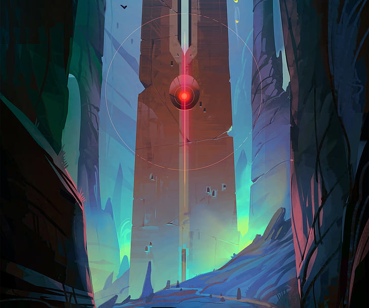 Sci Fi, building wallpaper