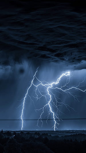 cloud, sky, night, graphy, lightning phone wallpaper