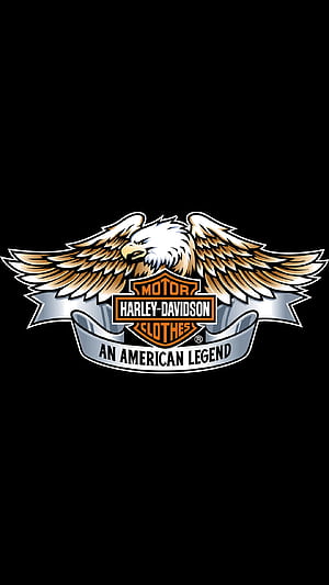 Harley-Davidson, Logo, Eagle logo, phone wallpaper