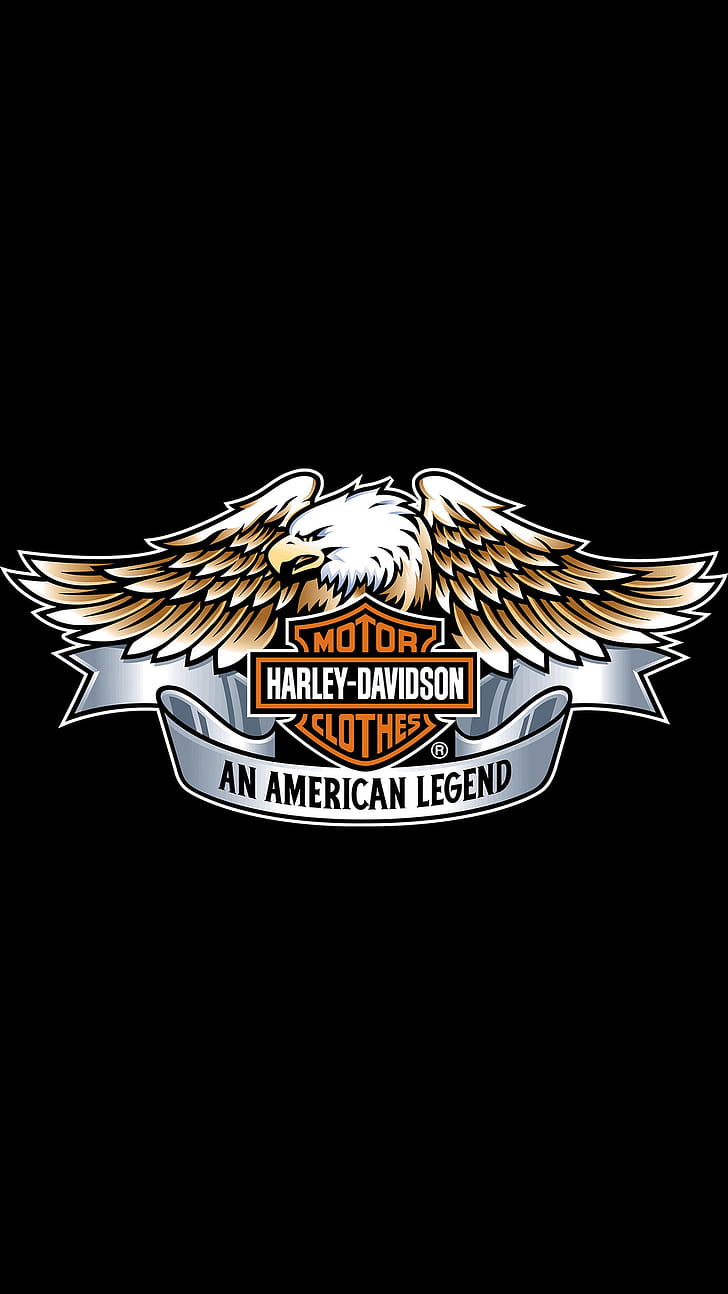 Harley-Davidson, Logo, Eagle logo, phone wallpaper