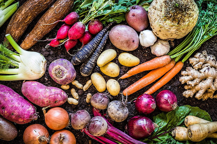 Root vegetables, Vegetables wallpaper