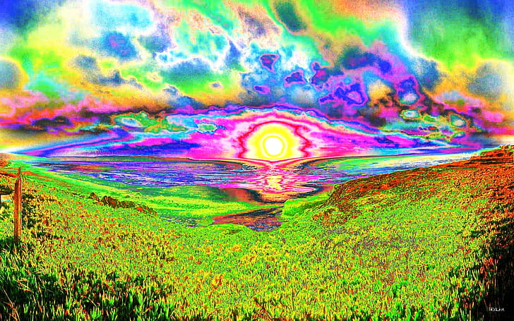 Psychedelic, Artistic wallpaper