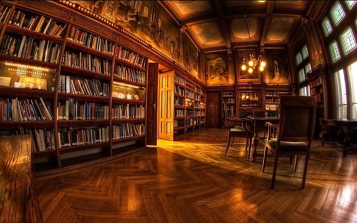 Library, Background , Study, Interior wallpaper