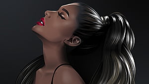 Ariana Grande Vector, ariana-grande, celebrities, music, singer, behance wallpaper