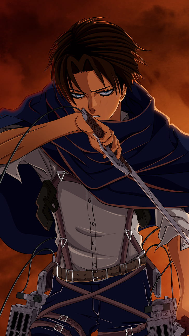 Levi Ackerman,  , iPhone , Mobile phone wallpaper