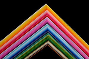 Paper Stacked Shape Abstract , abstract, colorful, artist, artwork, digital-art wallpaper