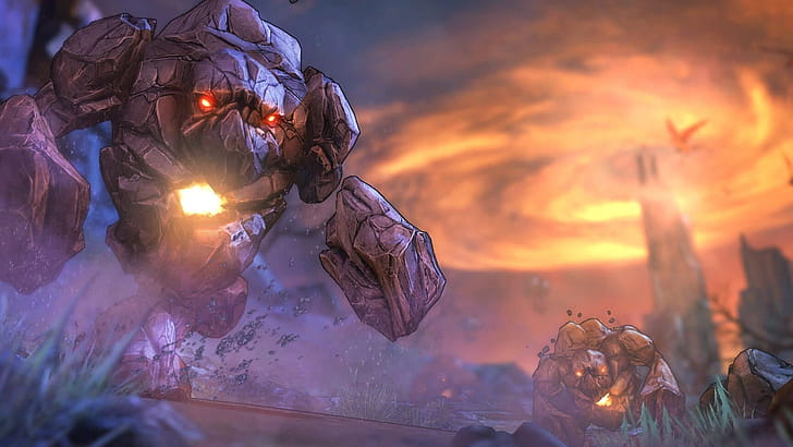 Golem, Towering creature, Stone construct, Formidable protector wallpaper