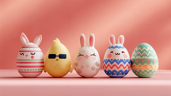 Cute Easter   — Bunny & Chick Egg Parade, Easter, Cute Easter, Easter Egg, Bunny wallpaper