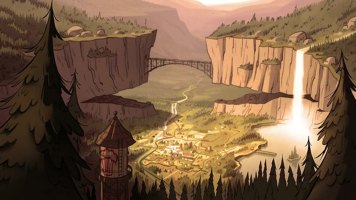 Gravity Falls, Artistic wallpaper