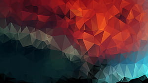 Low poly, Geometric Abstract wallpaper