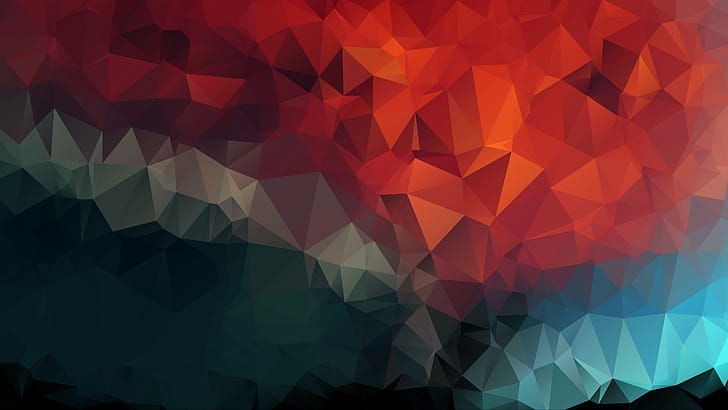 Low poly, Geometric Abstract wallpaper