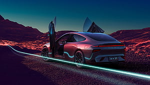 P7 Back View, XPeng wallpaper