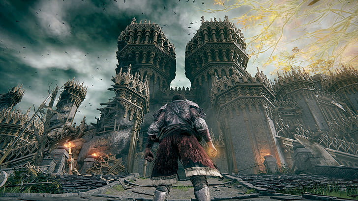 Elden Ring map size, Massive open world, GamesRadar analysis, Impressive scale wallpaper