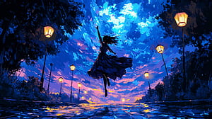 Jumping dance wallpaper