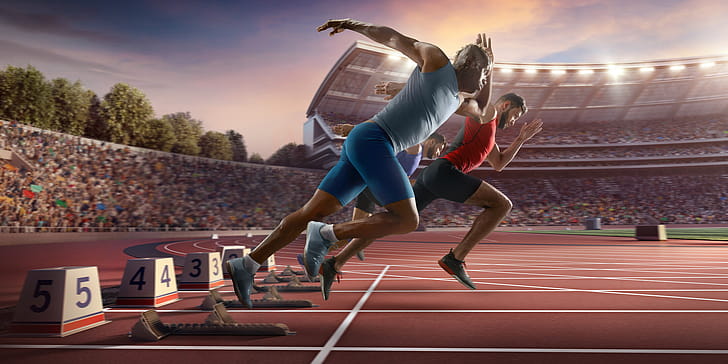 Sprinting, Running wallpaper