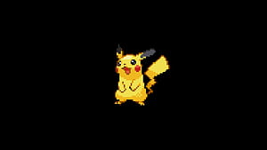 Pokemon 8 Bit Minimalism, pikachu, pokemon, minimalism, cartoons, 8-bit wallpaper