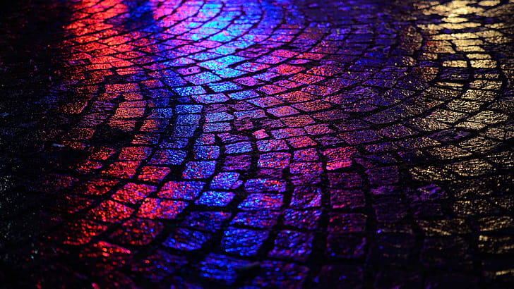 Paving Stone Reflection, paving-stone, reflection, computer wallpaper