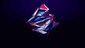 Abstract facets ,  background wallpaper