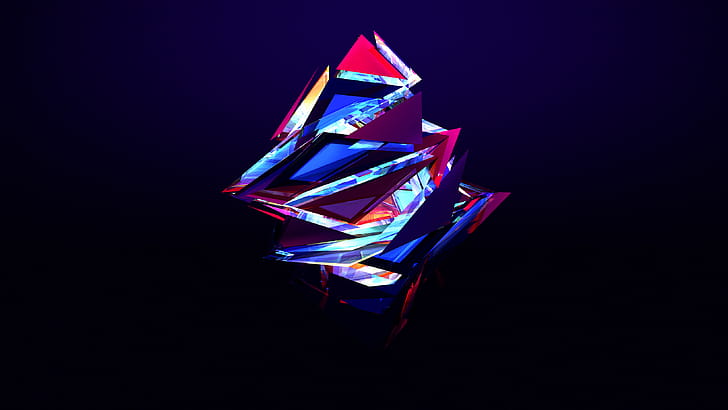 Abstract facets ,  background wallpaper