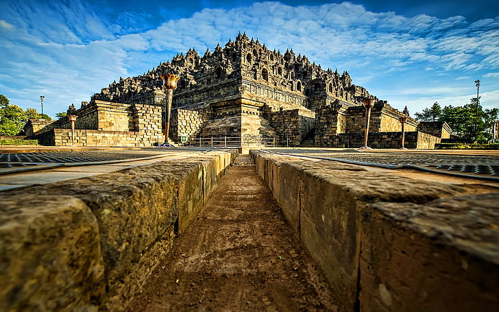 Borobudur, Buddhism, Java Island, Temple complex wallpaper