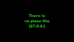There Is No Place Like Localhost, localhost, hacker, computer, dark, black, oled wallpaper