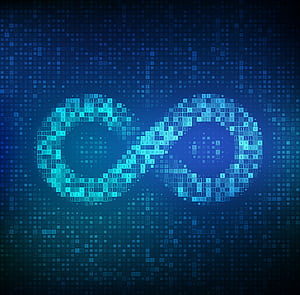 Binary Code, Infinity Sign wallpaper