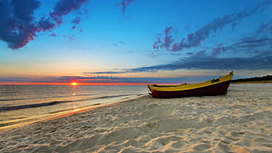 Sunset beach,  background, wallpaper