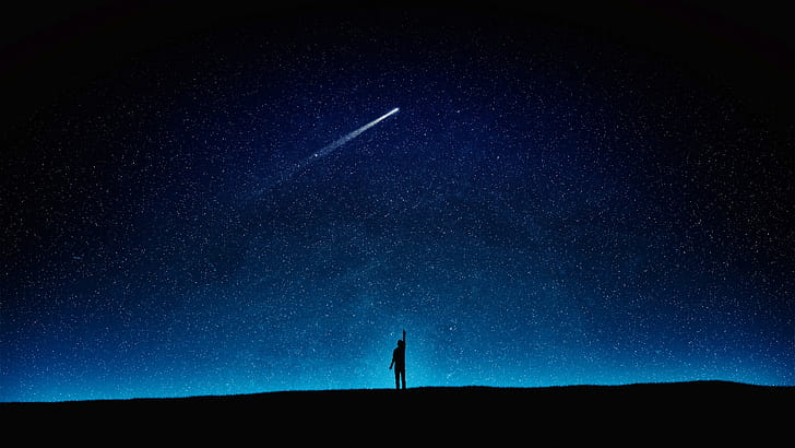 Silhouette, Comets wallpaper