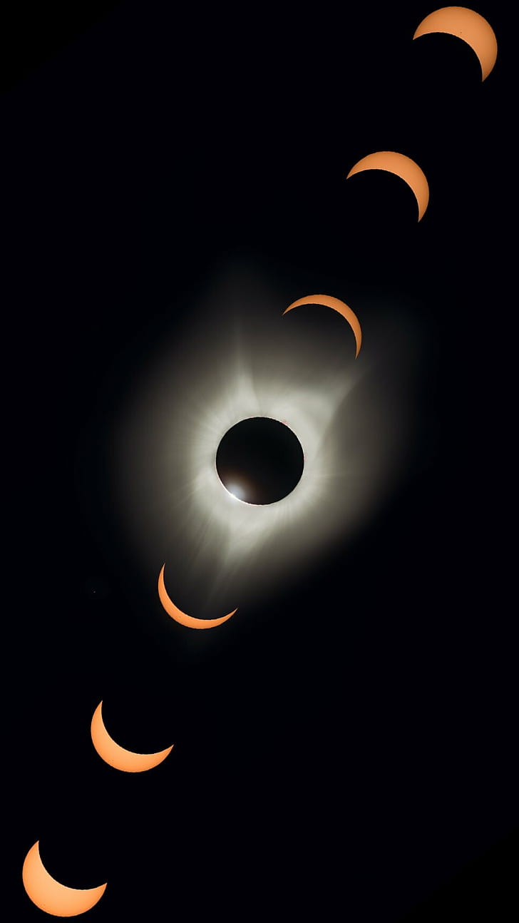 Phases, Solar Eclipse phone wallpaper