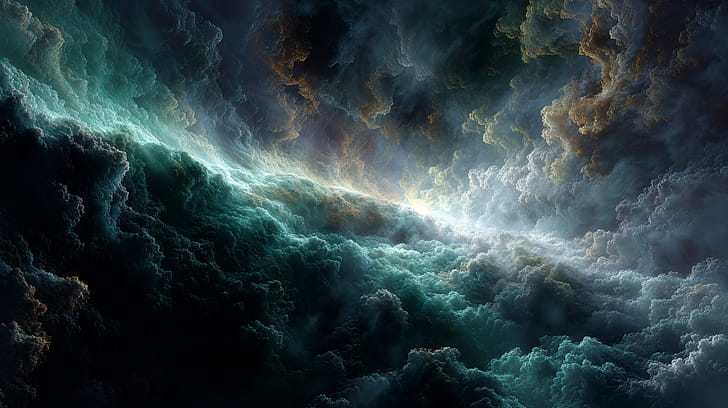 Ethereal Cloudscape —, Nebula, Space wallpaper