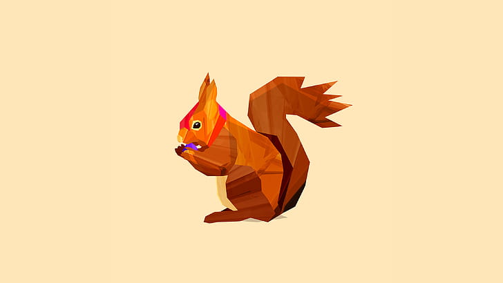 Squirrel, Facets wallpaper