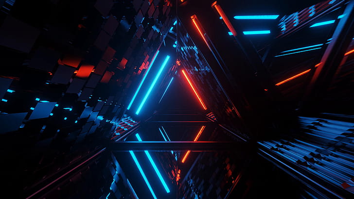 Triangular, Geometric Abstract wallpaper