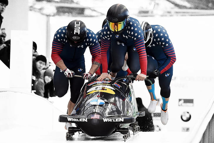 Olympic bobsledder, GQ article, Making history, Training process wallpaper