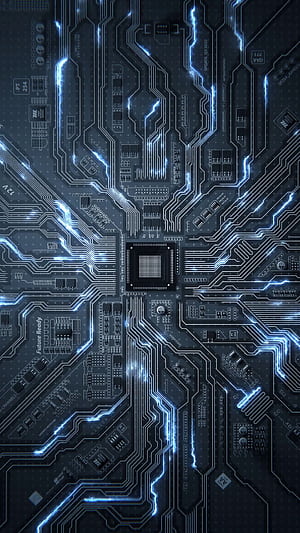 CPU transistor, Geek phone wallpaper