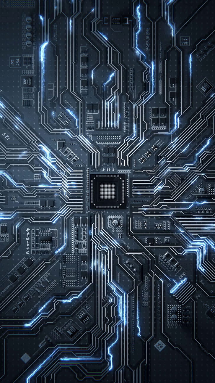CPU transistor, Geek phone wallpaper