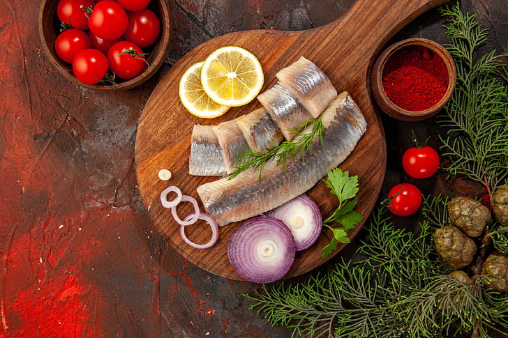 food, fish wallpaper