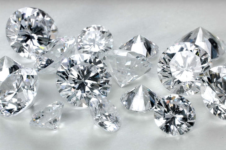 Round cut, Diamonds wallpaper