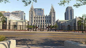 Temple renovations, Temple Square, Transformative changes, Revitalization project wallpaper