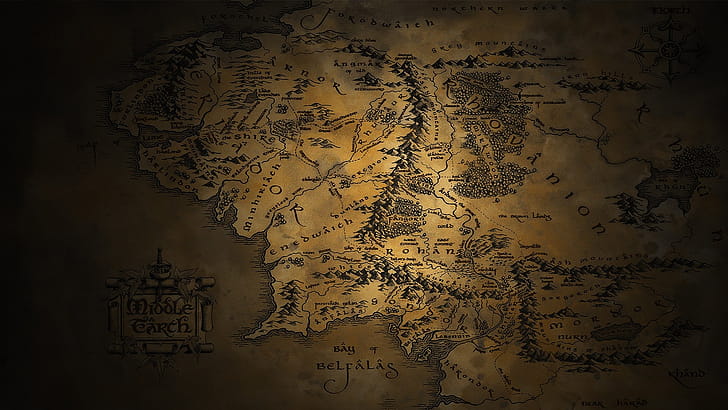 Map, Fangorn wallpaper