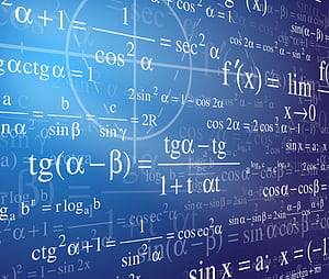 Numbers and formulas, Math wallpaper