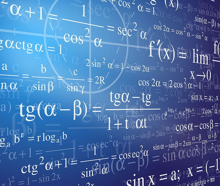 Numbers and formulas, Math wallpaper