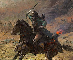 Steampunk Cavalry, Sci Fi, steampunk, cavalry wallpaper