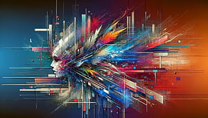 Abstract Digital Art Explosion, error wallpaper