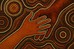 Human Touch —   Dot-Wave, Hand wallpaper