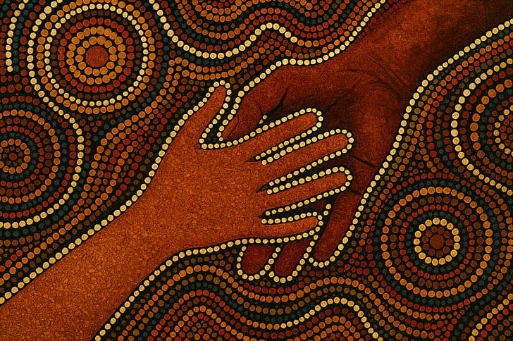 Human Touch —   Dot-Wave, Hand wallpaper