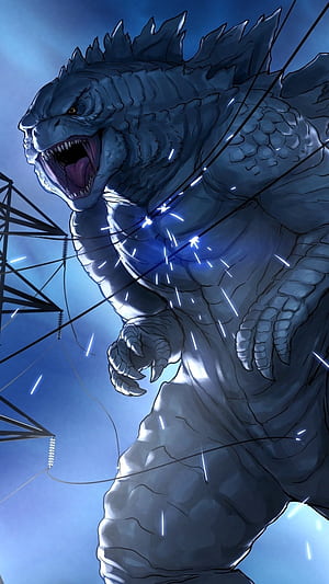 Sci Fi, Godzilla phone wallpaper
