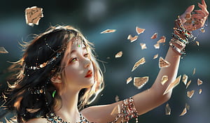 The Letter, fantasy-girls, artist, artwork, digital-art, artstation wallpaper