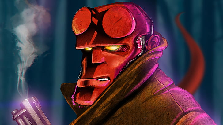 Hellboy 8k, hellboy, superheroes, artwork wallpaper